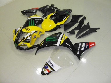 ABS 2009-2011 Yellow Monster Yamaha YZF R1 Motorcycle Fairing Kits UK