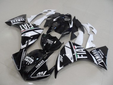 ABS 2009-2011 Black White Fiat Yamaha YZF R1 Bike Fairings UK