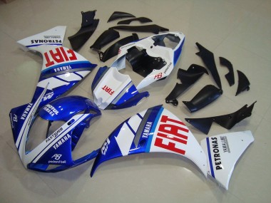 ABS 2009-2011 Blue White Fiat Yamaha YZF R1 Replacement Motorcycle Fairings UK