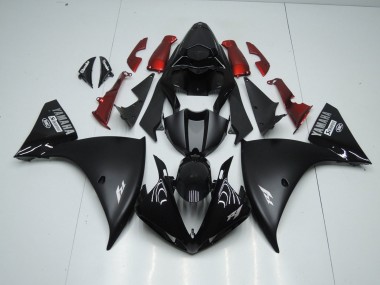 ABS 2009-2011 Matte Black Yamaha YZF R1 Motorbike Fairing Kits UK