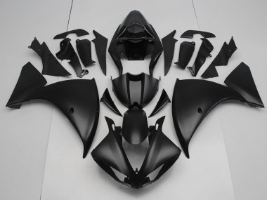 ABS 2009-2011 Matte Black Yamaha YZF R1 Moto Fairings UK