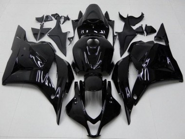 ABS 2009-2012 Glossy Black Honda CBR600RR Bike Fairing Kit UK