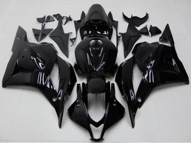 ABS 2009-2012 Glossy Black Honda CBR600RR Bike Fairing Kit UK