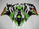 ABS 2009-2012 Green Black Red Kawasaki ZX6R Bike Fairing UK