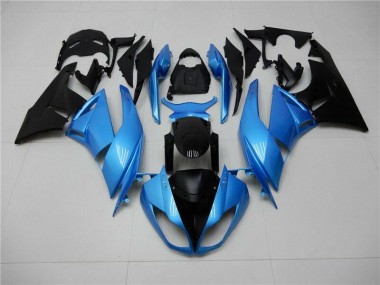 ABS 2009-2012 Blue Black Kawasaki ZX6R Motorcycle Fairing Kit UK