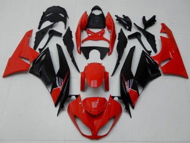 ABS 2009-2012 Red Black Kawasaki ZX6R Bike Fairings UK