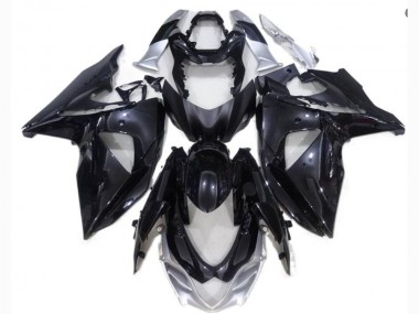 ABS 2009-2016 Black Silver Suzuki GSXR1000 Bike Fairings UK