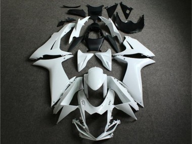 ABS 2011-2021 White Suzuki GSXR 600/750 Motorcycle Fairings Kit UK