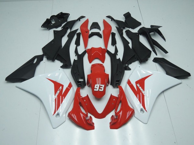 ABS 2011-2013 Red White 93 Honda CBR125R Motorcycle Fairing Kit UK