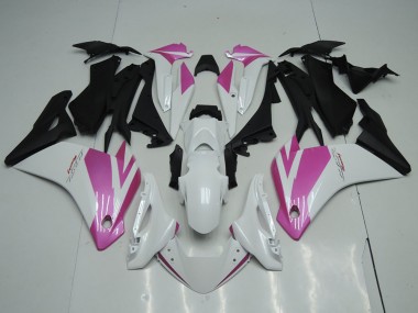 ABS 2011-2013 White Pink Honda CBR250RR Moto Fairings UK