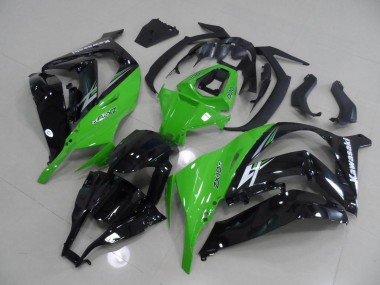 ABS 2011-2015 Green and Black Kawasaki ZX10R Motorcycle Replacement Fairings UK