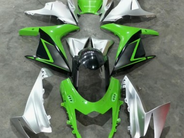 ABS 2011-2021 Green Silver Suzuki GSXR 600/750 Bike Fairing Kit UK