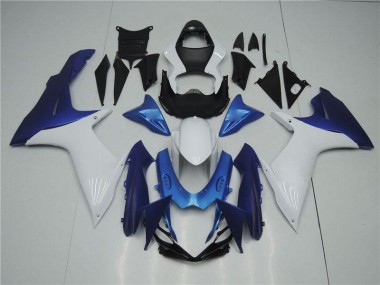 ABS 2011-2021 White Blue Suzuki GSXR 600/750 Replacement Fairings UK