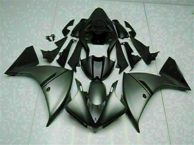 ABS 2012-2014 Grey Black Yamaha YZF R1 Moto Fairings UK