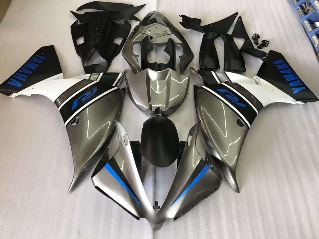 ABS 2012-2014 Silver Blue Yamaha YZF R1 Motorbike Fairing Kits UK