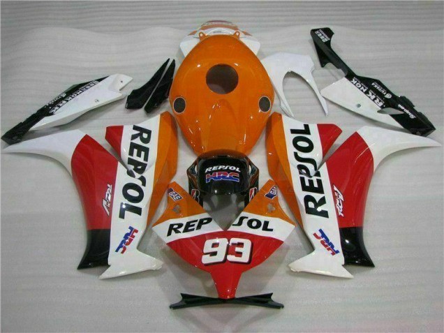 ABS 2012-2016 Orange Repsol 93 Honda CBR1000RR Moto Fairings UK