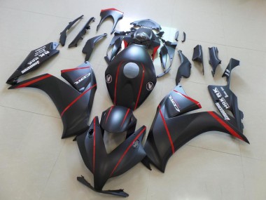 ABS 2012-2016 Matte Bladk with Red Stripe Honda CBR1000RR Motorcycle Fairings Kits UK