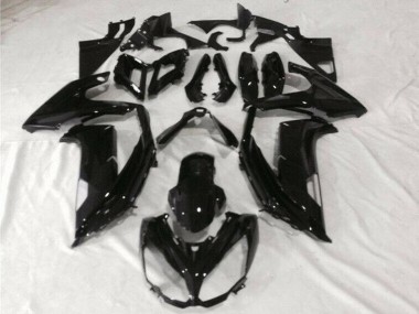 ABS 2012-2016 Glossy Black Kawasaki EX650 Motor Bike Fairings UK