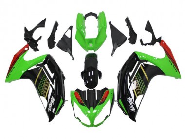 ABS 2012-2016 Green Black Kawasaki EX650 Motorbike Fairing UK