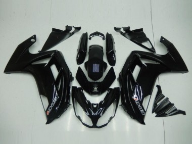 ABS 2012-2016 Glossy Black Kawasaki EX650 Motorcycle Fairings Kit UK