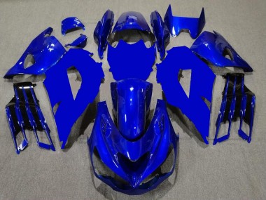 ABS 2012-2021 Blue Black Kawasaki ZX14R ZZR1400 Motor Fairings UK