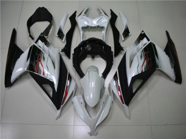 ABS 2013-2016 White Black Kawasaki EX300 Motorbike Fairing UK