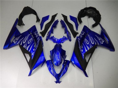 ABS 2013-2016 Blue White Black Kawasaki EX300 Bike Fairing UK