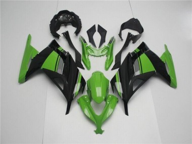 ABS 2013-2016 Green Black Kawasaki EX300 Motor Bike Fairings UK