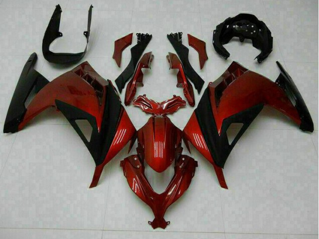 ABS 2013-2016 Red Kawasaki EX300 Motorbike Fairing Kits UK