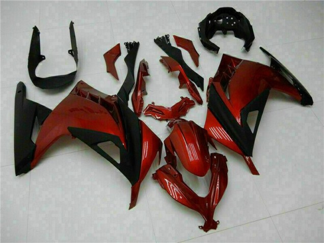 ABS 2013-2016 Red Kawasaki EX300 Motorbike Fairing Kits UK