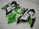 ABS 2013-2016 Green Black Silver Kawasaki EX300 Moto Fairings UK