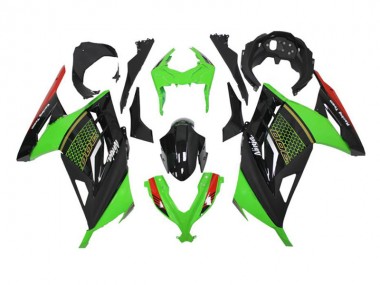 ABS 2013-2016 Green Black Kawasaki EX300 Motor Bike Fairings & Bodywork UK