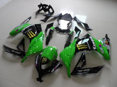 ABS 2013-2016 Green Monster Kawasaki ZX300R Motorcycle Fairing Kits UK