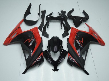 ABS 2013-2016 Red Black Kawasaki ZX300R Bike Fairings UK