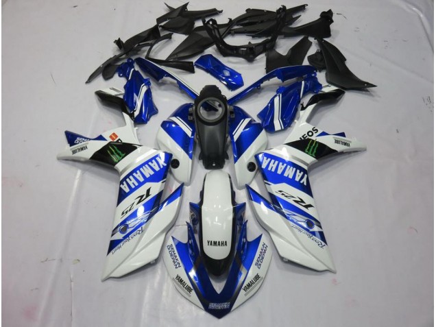 ABS 2015-2022 White Monster Yamaha YZF R3 Replacement Fairings UK