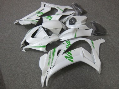 ABS 2016-2019 White Green Kawasaki ZX10R Motorcycle Fairing UK