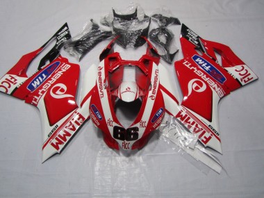 ABS 2011-2014 Red FIAMM FICC Ducati 1199 Motorbike Fairing UK