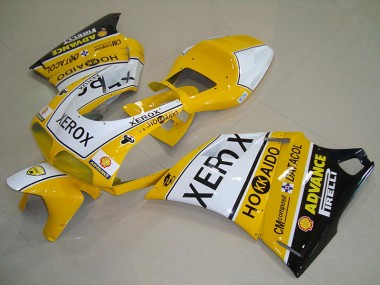 ABS 1993-2005 Yellow White Xerox Ducati 748 916 996 996S Replacement Motorcycle Fairings UK