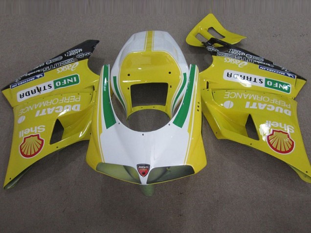 ABS 1993-2005 Yellow Shell Info Strrda Ducati 748 Motorbike Fairing UK