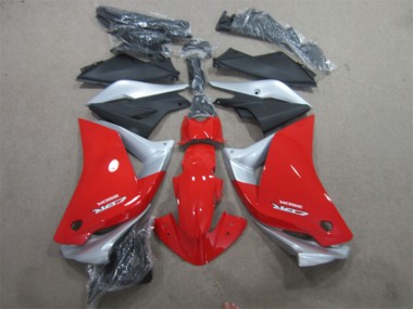 ABS 2011-2013 Red Silver Black Honda CBR125R Motorbike Fairing UK