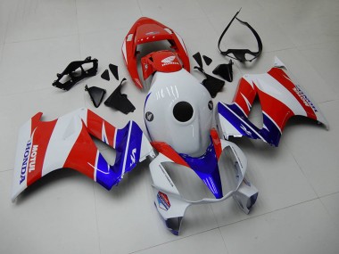 ABS 2002-2013 Blue White Red Honda VFR800 Moto Fairings UK