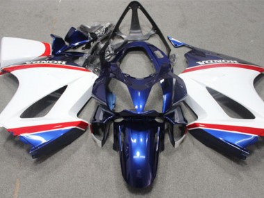 ABS 2002-2013 Blue White Honda VFR800 Motorcycle Fairings UK