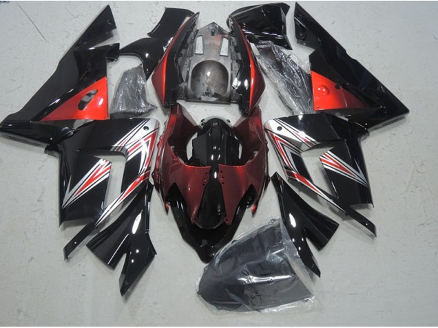 ABS 2003-2005 Black Red Kawasaki ZX10R Motorcylce Fairings UK