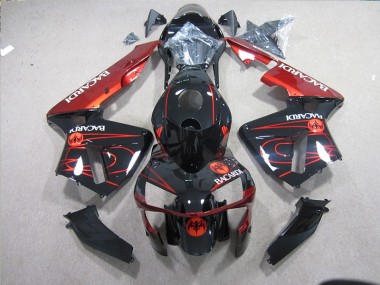 ABS 2003-2005 Black Red Racardi Kawasaki ZX10R Bike Fairing UK