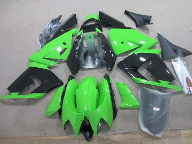 ABS 2003-2005 Black Green Kawasaki ZX10R Moto Fairings UK