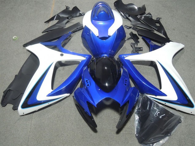 ABS 2006-2007 Blue White Kawasaki ZX10R Bike Fairings UK