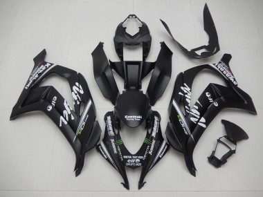 ABS 2016-2019 Black Reacing Team Ninja Kawasaki ZX10R Motorcycle Fairing Kits UK