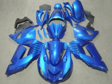 ABS 2006-2011 Blue Kawasaki ZX14R ZZR1400 Motorcylce Fairings UK