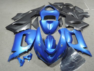 ABS 2005-2006 Blue Kawasaki ZX6R Motorbike Fairing Kits UK