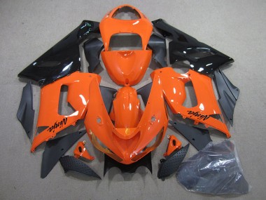 ABS 2005-2006 Orange Black Ninja Kawasaki ZX6R Bike Fairing UK